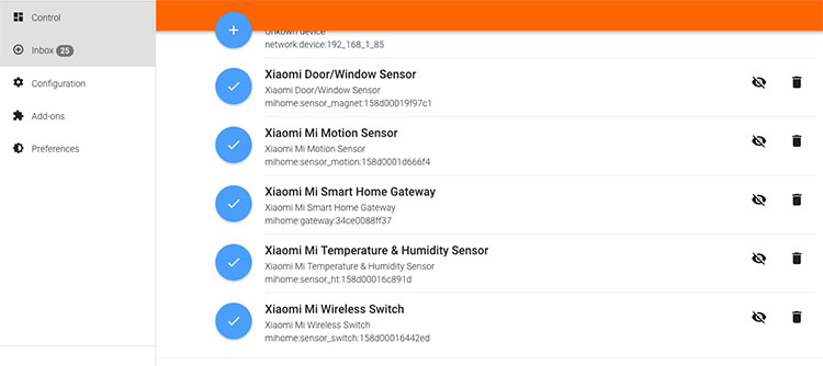 Сенсоры Xiaomi появились во вкладке Inbox