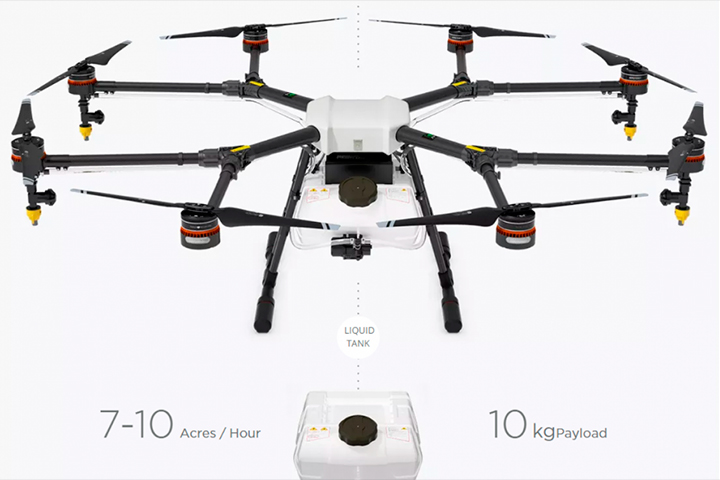 DJI выпустила коптер Agras MG-1 для сельского хозяйства! DJI выпустила коптер Agras MG-1 для сельского хозяйства!