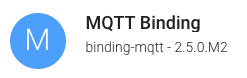 Установка MQTT Binding